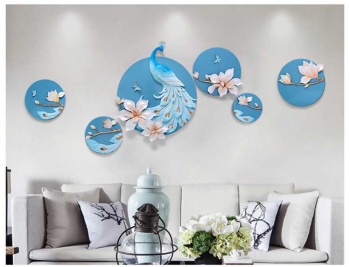 Tranh 3D chim công nhập khẩu TTA 011